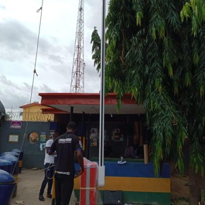 Ongoing Installation of FAAC Vehicle Barrier System at Police Headquarters Command Ikeja