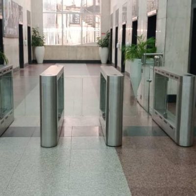 UBA Waist Height Turnstiles installed by linkstride